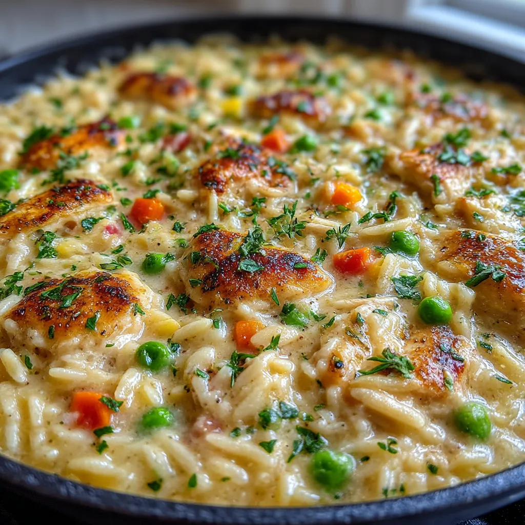 Classic Chicken Pot Pie Orzo