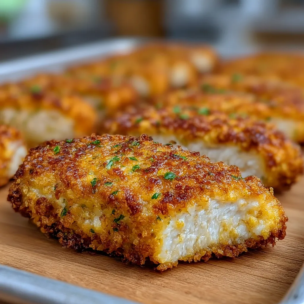 Crispy Dill Pickle Parmesan Chicken