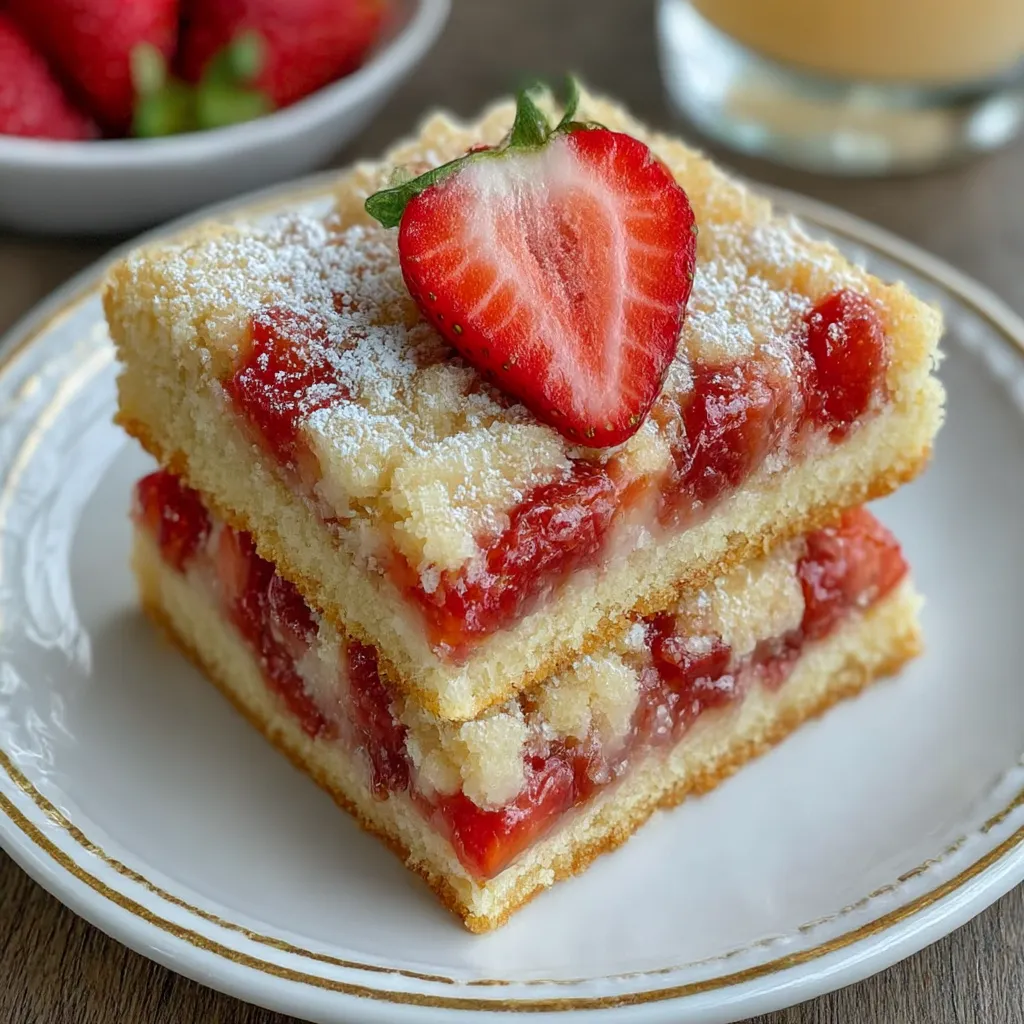 Easy Strawberry Shortcake Bars