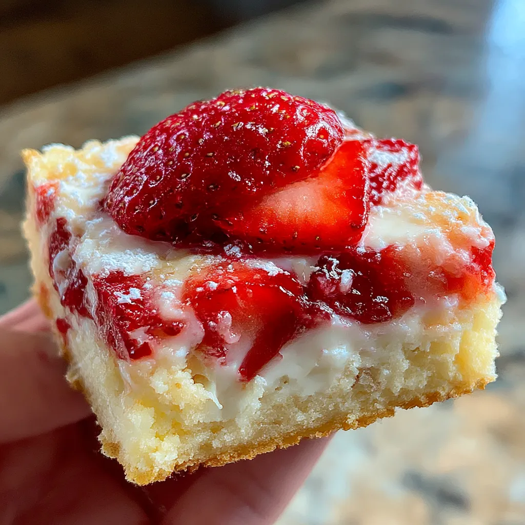 Easy Strawberry Shortcake Bars