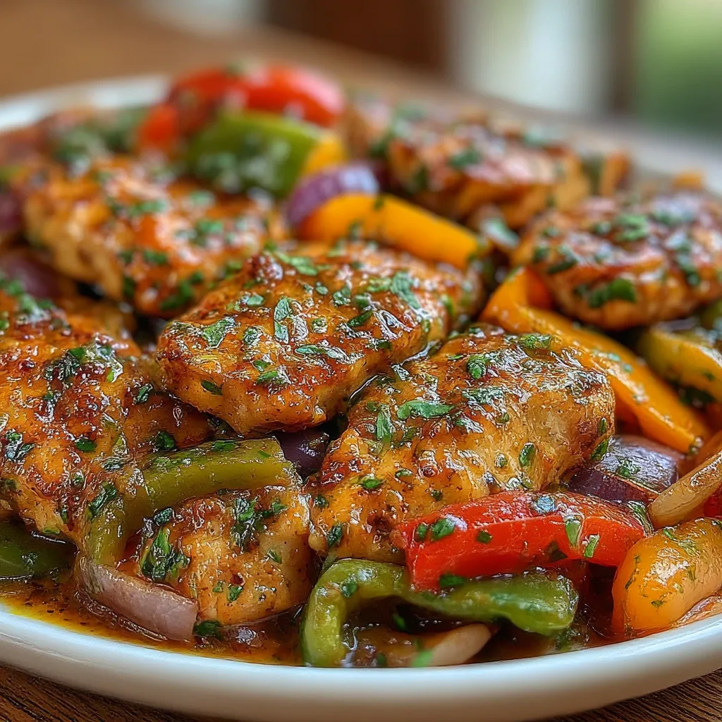Flavorful Cajun Chicken with Sweet Bell Peppers 4 1