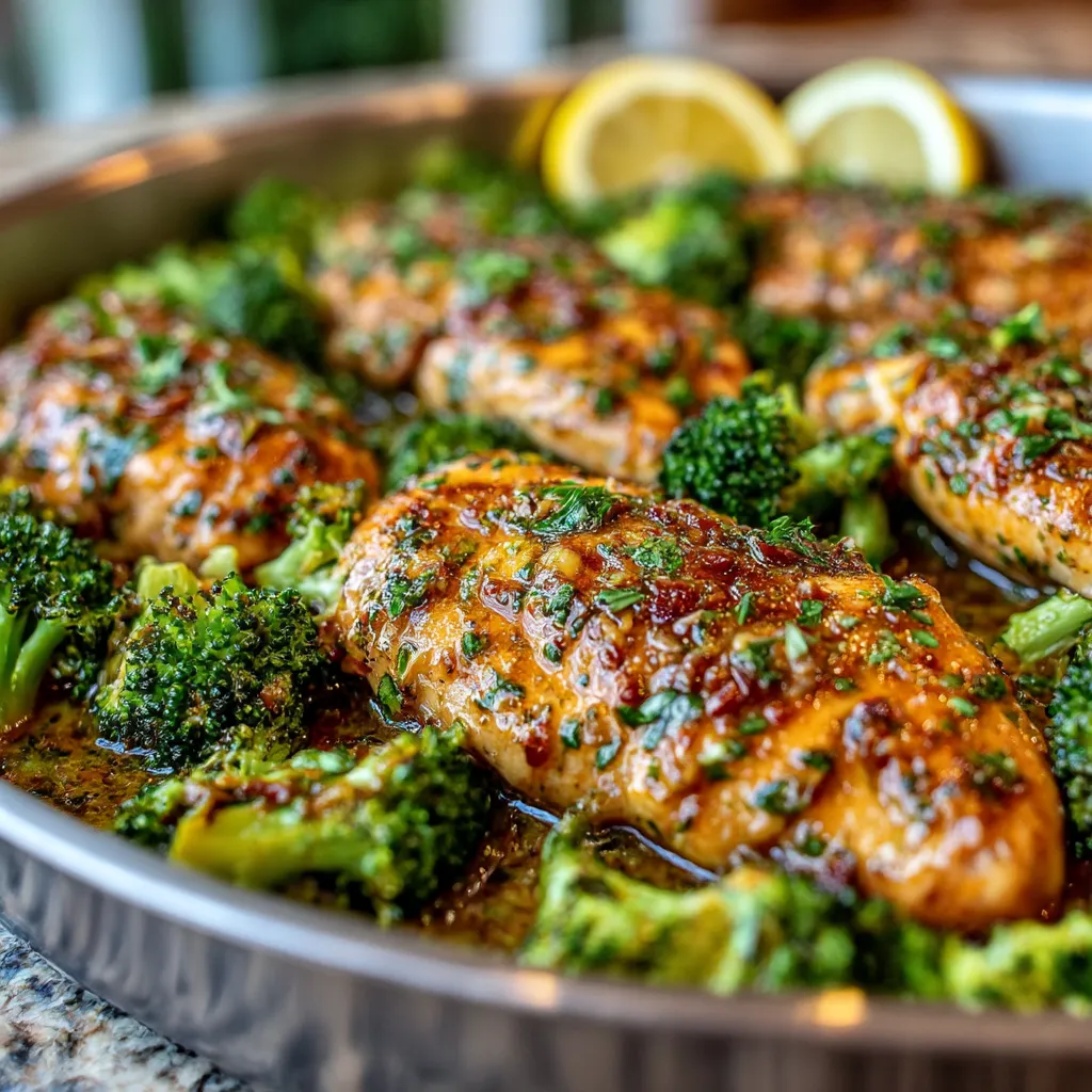 Garlic Butter Chicken and Broccoli