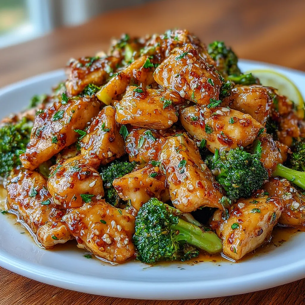 Garlic Butter Chicken and Broccoli