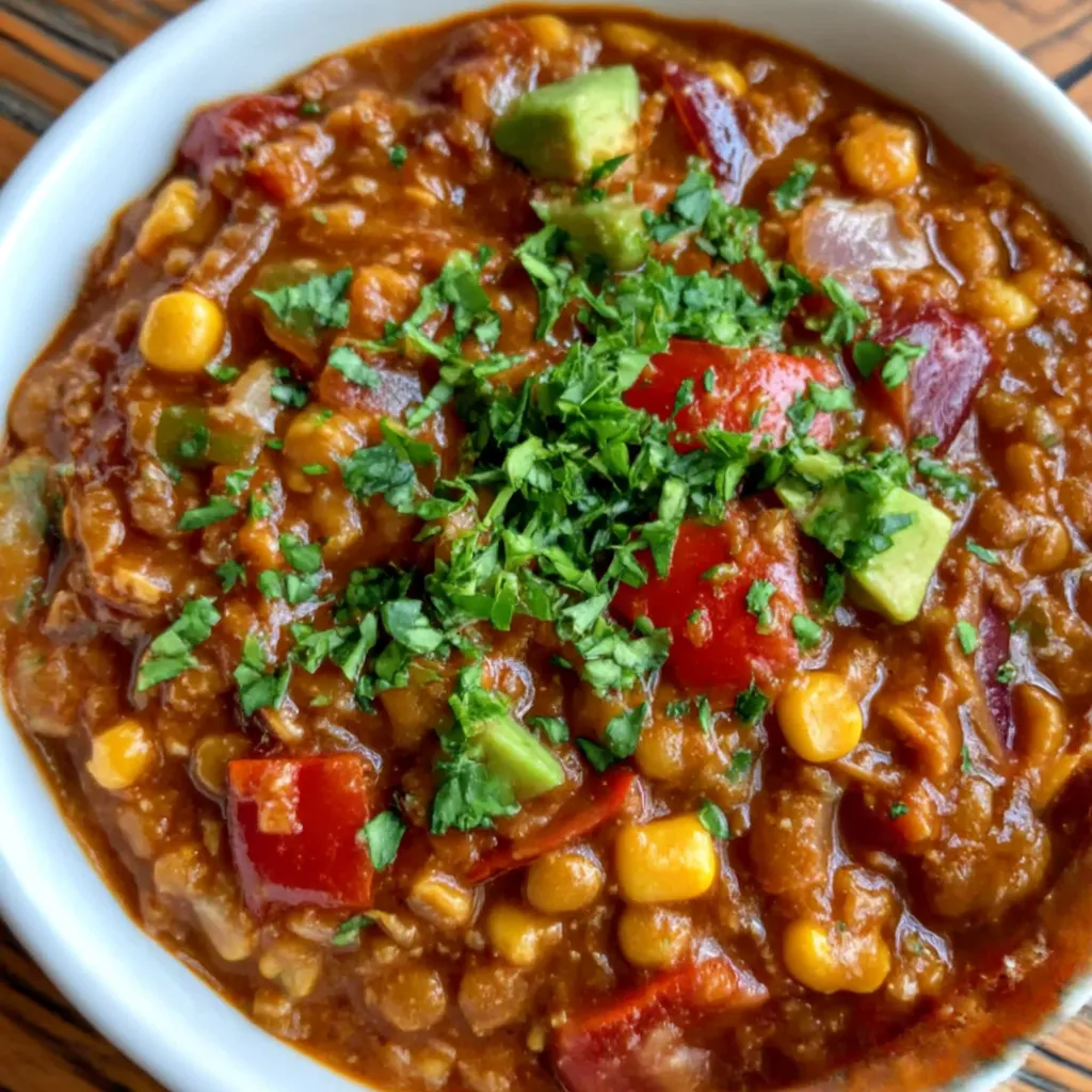 One Pot Vegetarian Mexican Lentils