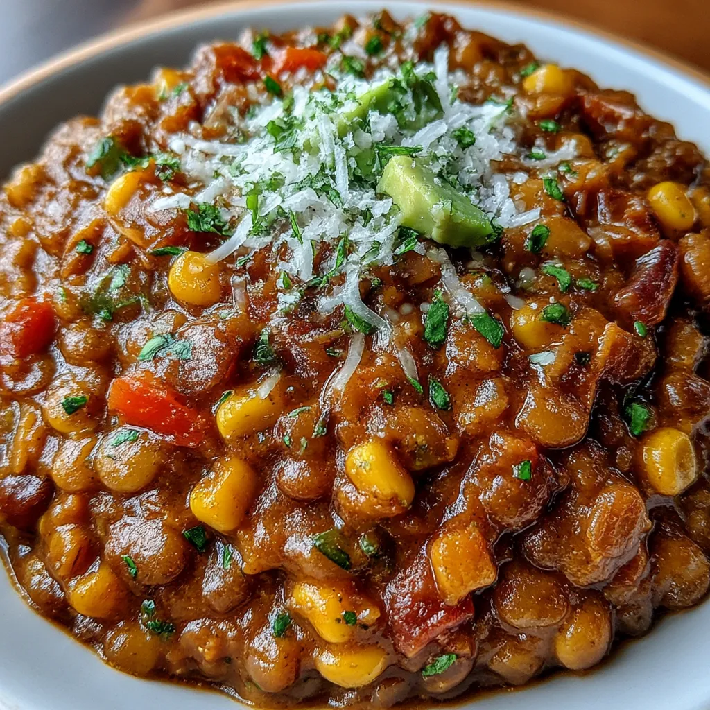 One Pot Vegetarian Mexican Lentils