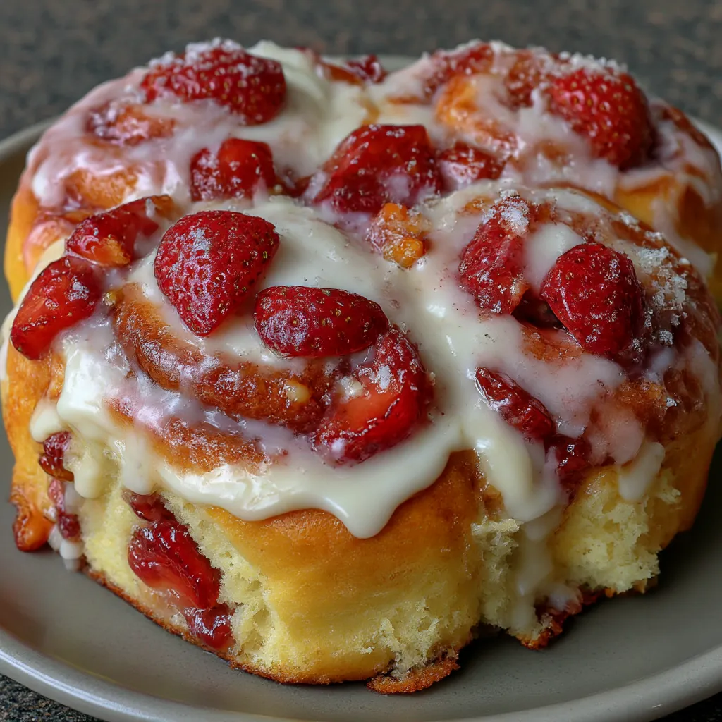Strawberry Cinnamon Rolls