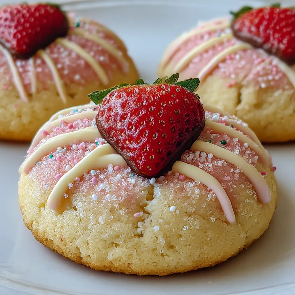 Strawberry Kiss Cookies