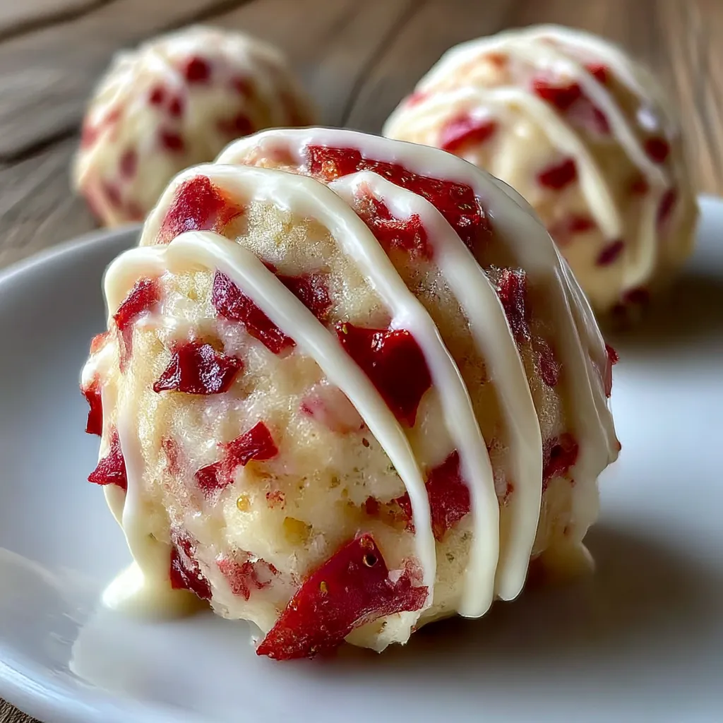Strawberry Shortcake Truffles