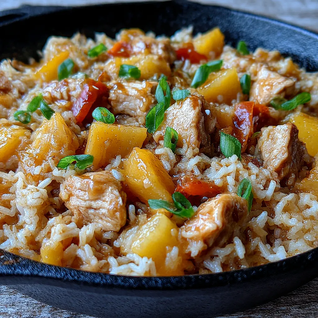 Sweet and Savory Pineapple Chicken and Rice