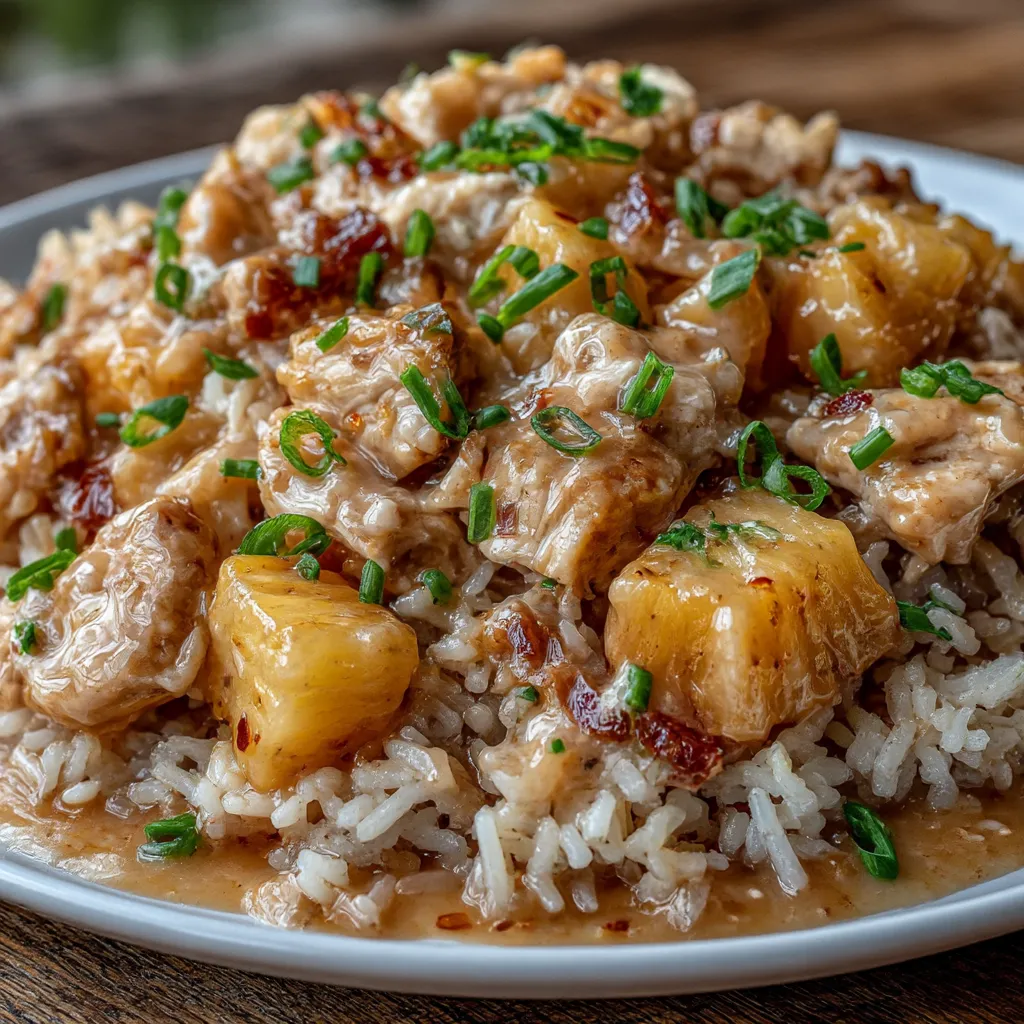 Sweet and Savory Pineapple Chicken and Rice