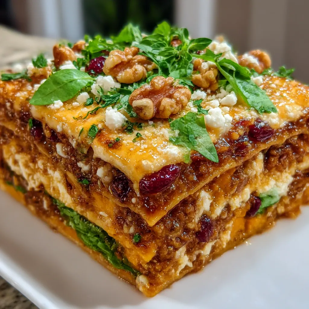 Vegetable Lasagna with Sweet Potato