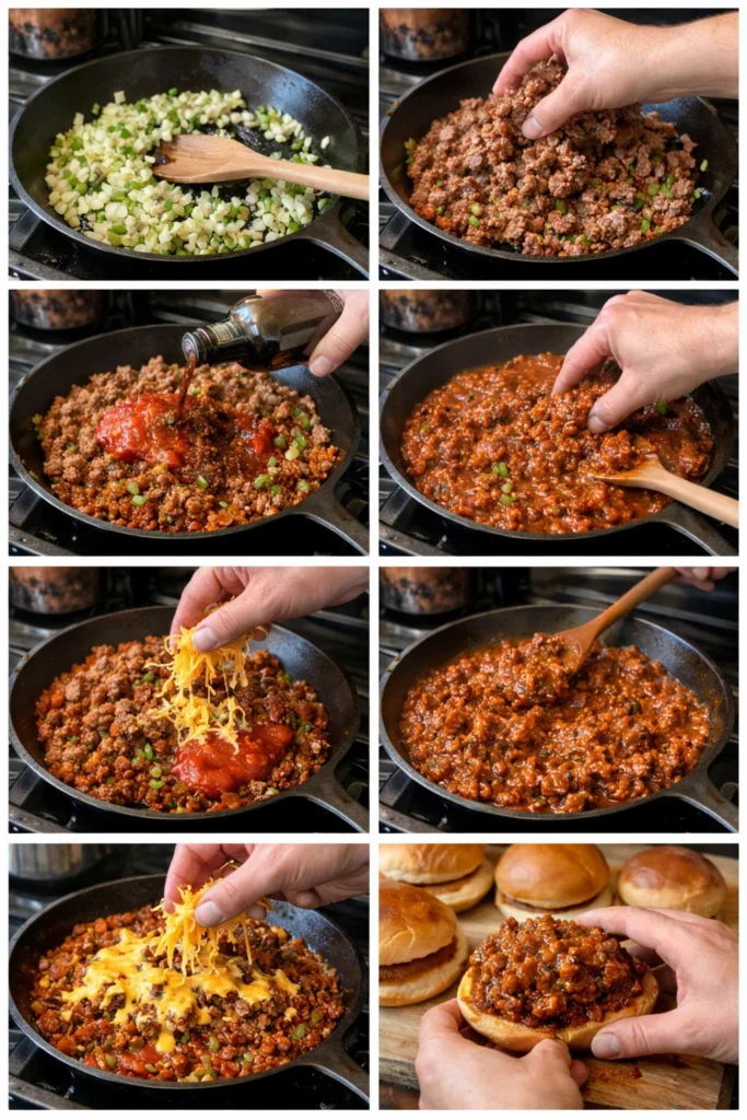 Cajun Smoked Beef Sloppy Joes