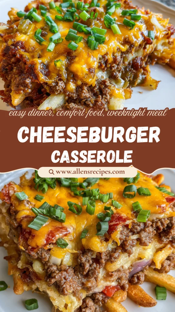 Cheeseburger French Fry Casserole