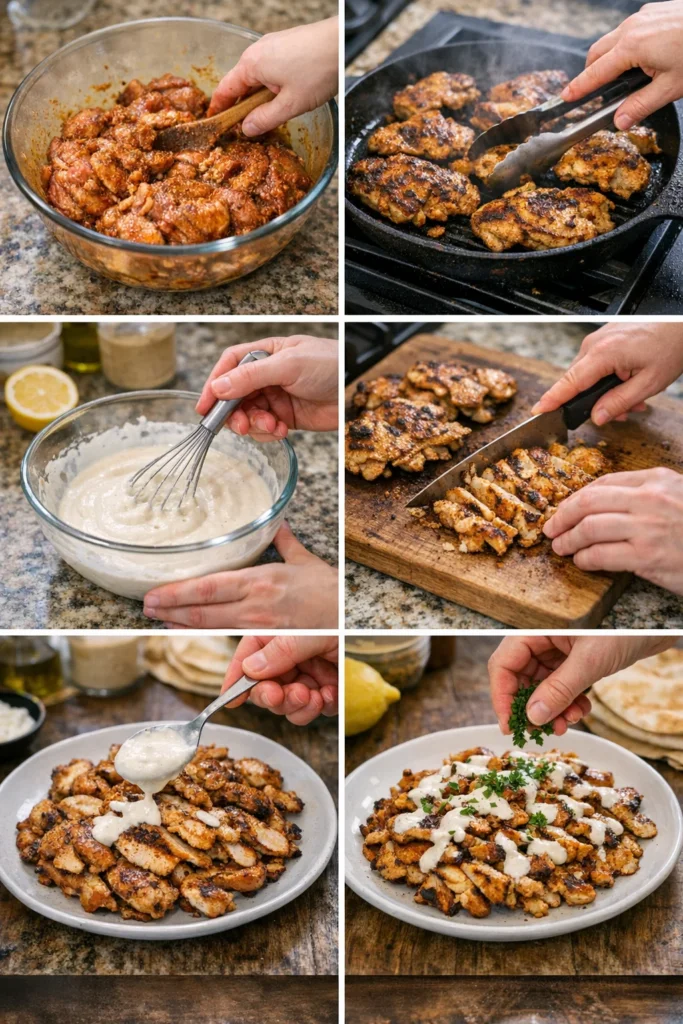 Chicken Shawarma with Garlic Sauce