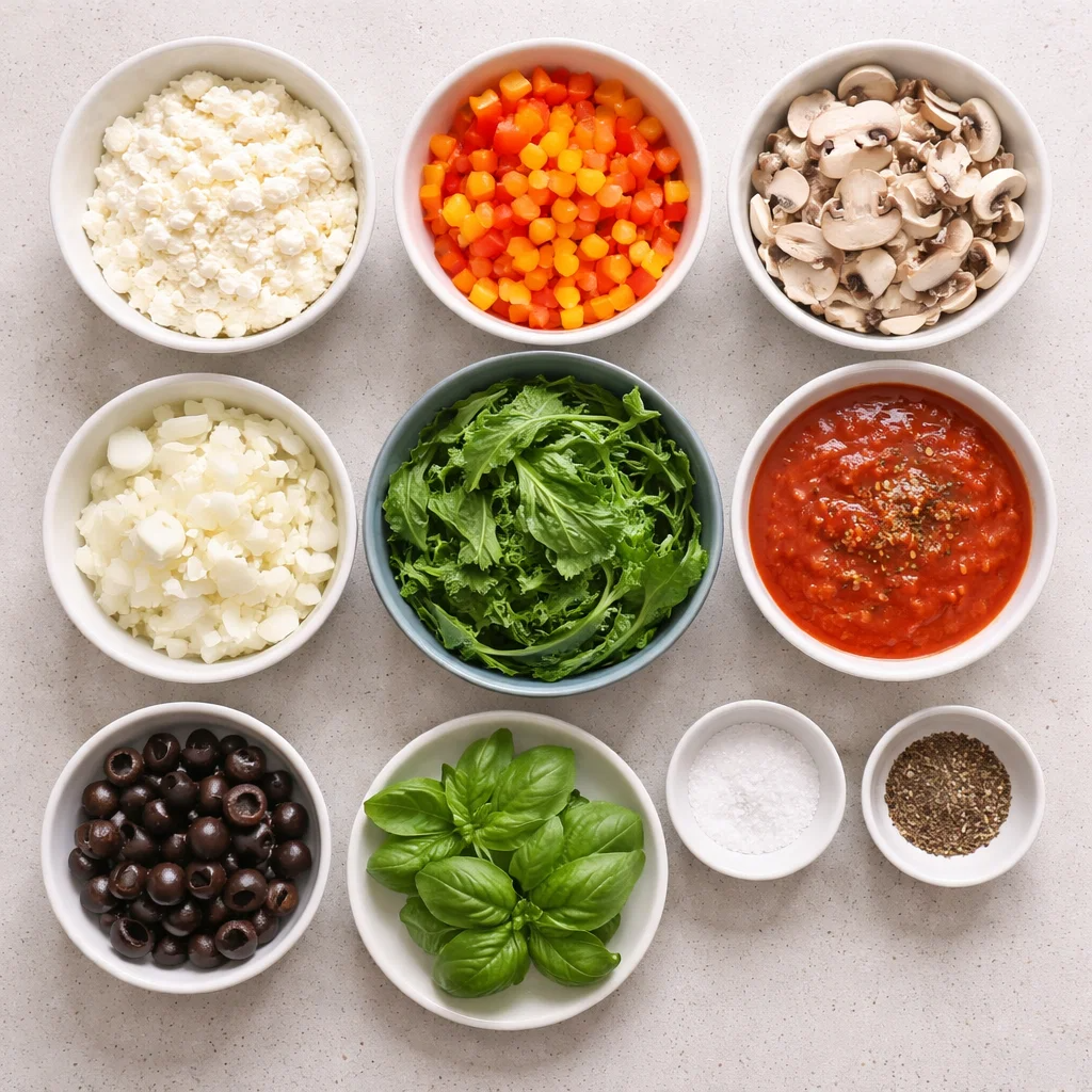 Cottage Cheese Pizza Bowl