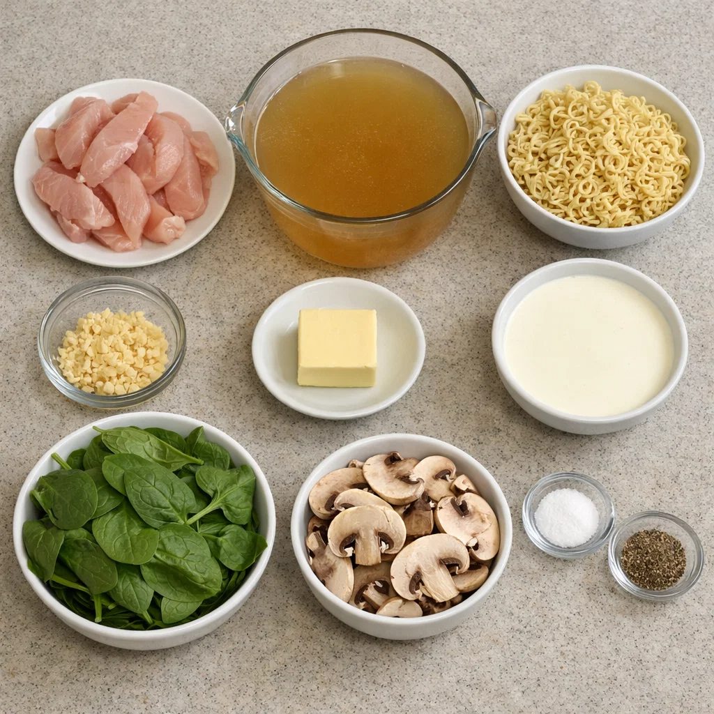 Creamy Garlic Chicken Ramen