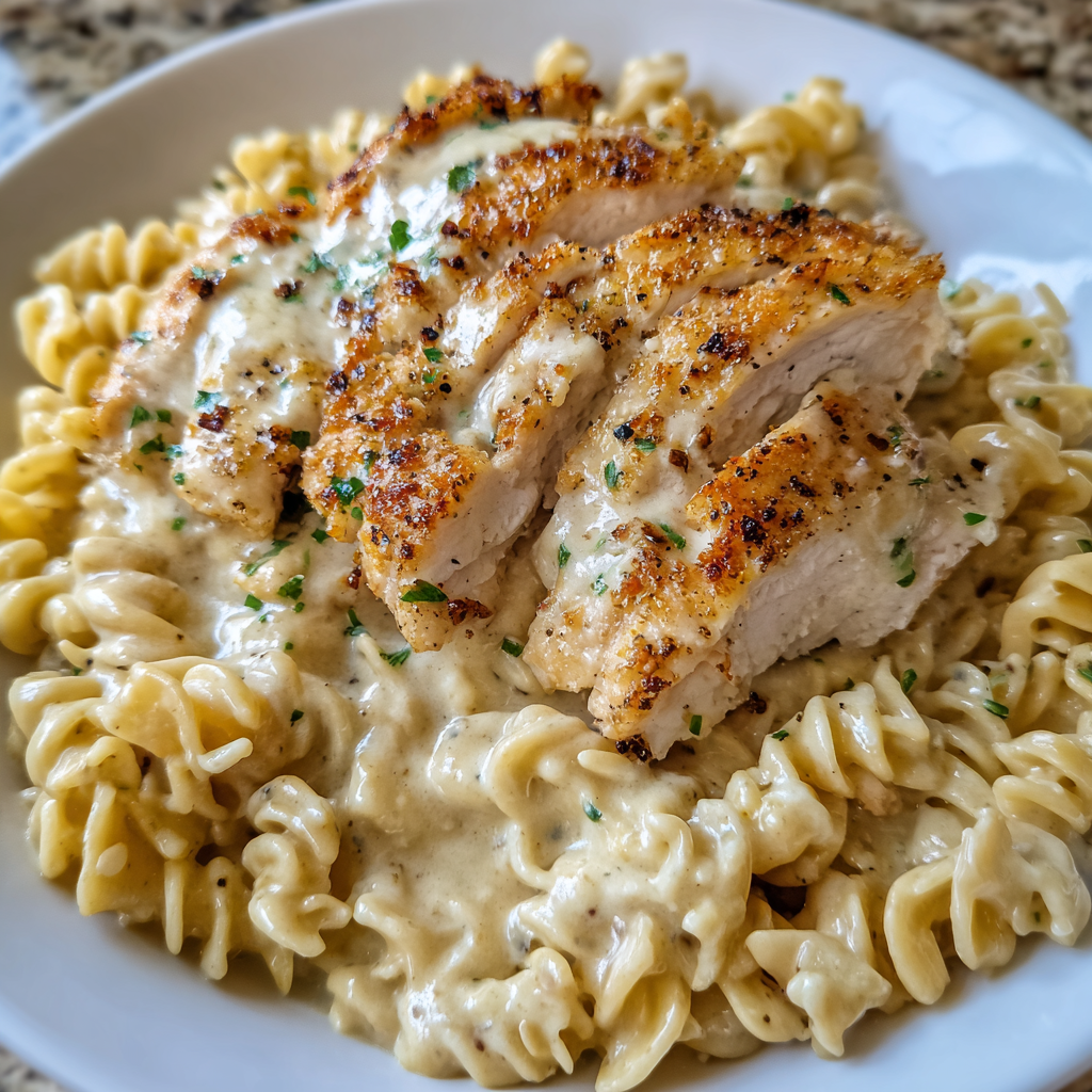 Creamy Garlic Parmesan Chicken Pasta