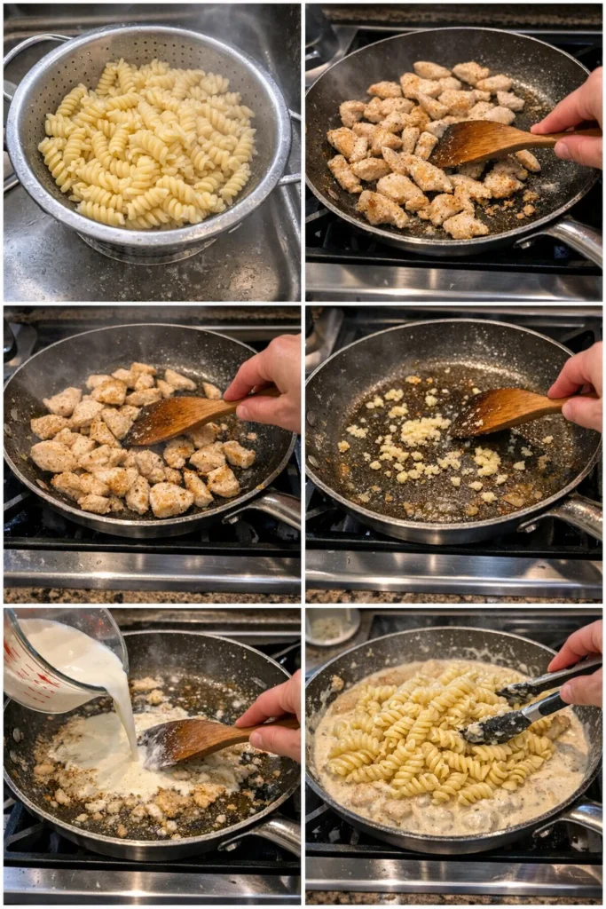 Creamy Garlic Parmesan Chicken Pasta