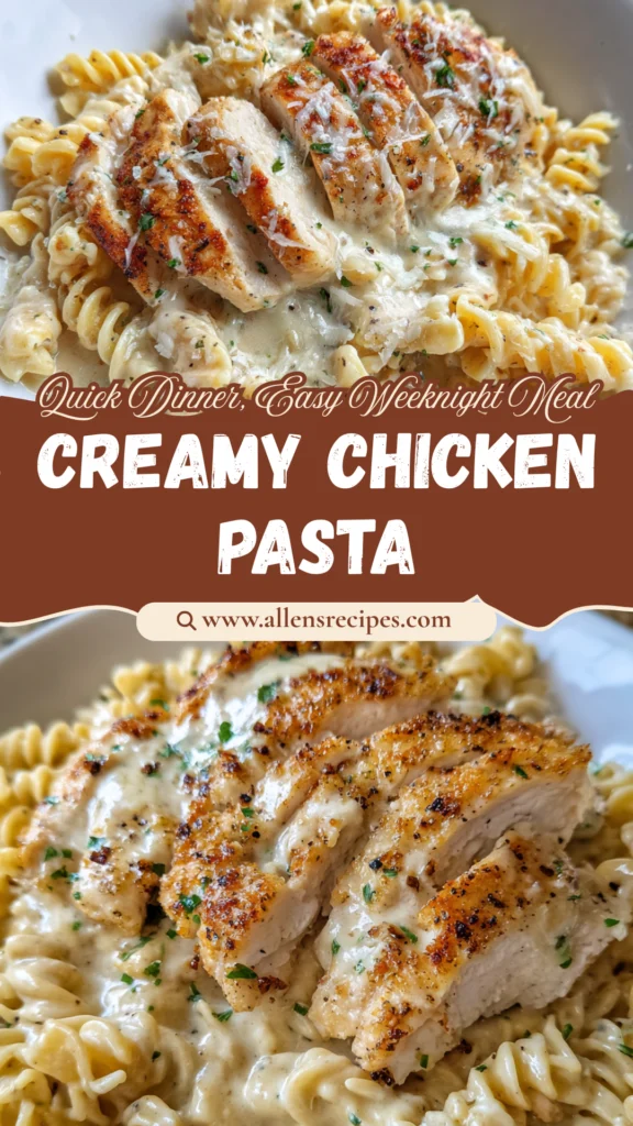 Creamy Garlic Parmesan Chicken Pasta