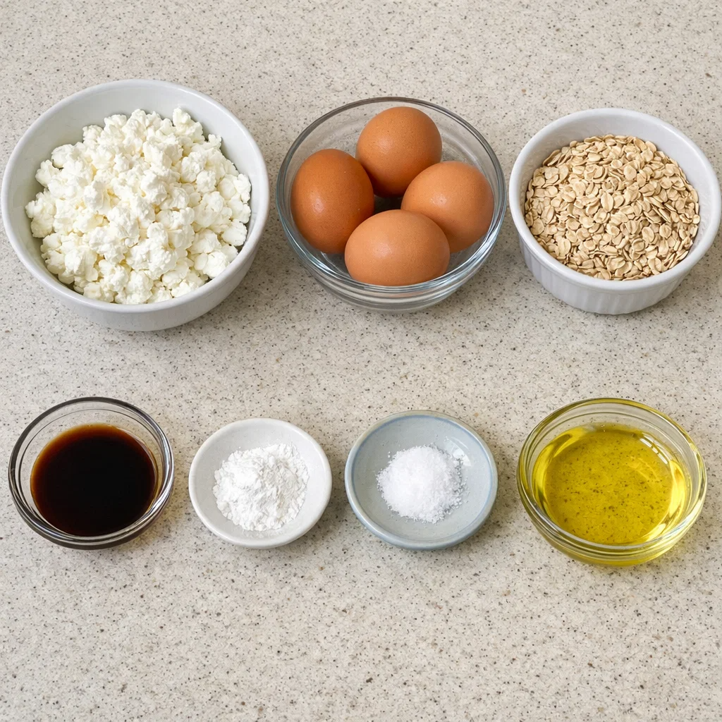 Flourless Cottage Cheese Pancakes