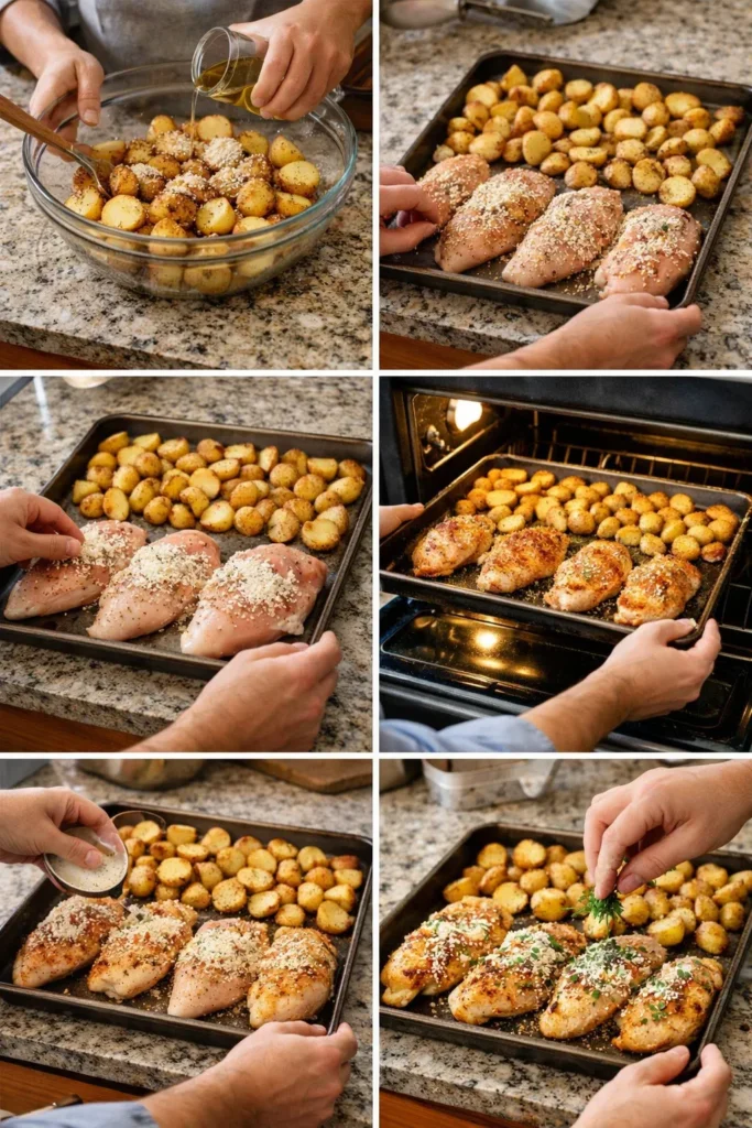 Garlic Parmesan Chicken and Potatoes