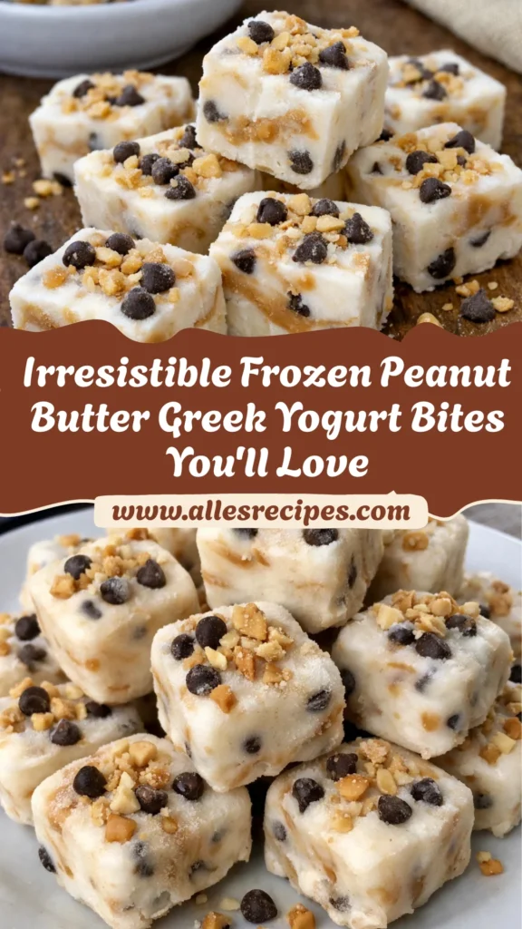 High Protein Frozen Peanut Butter Greek Yogurt Bites