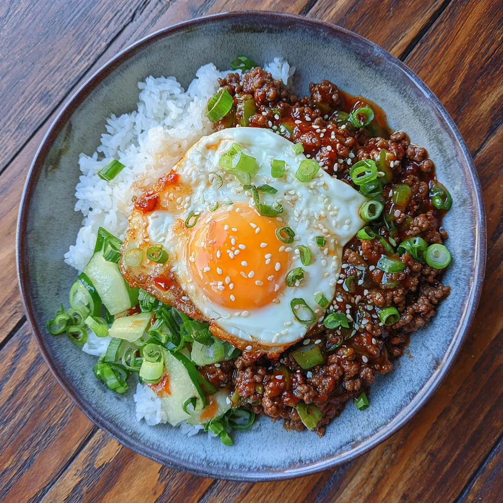 Korean Ground Beef Bowl