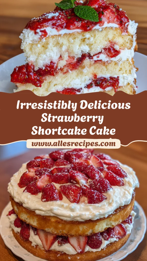 Moist Strawberry Shortcake Cake
