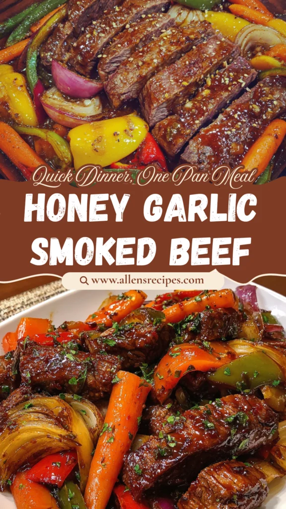 One-Pan Honey Garlic Smoked Beef & Veggies