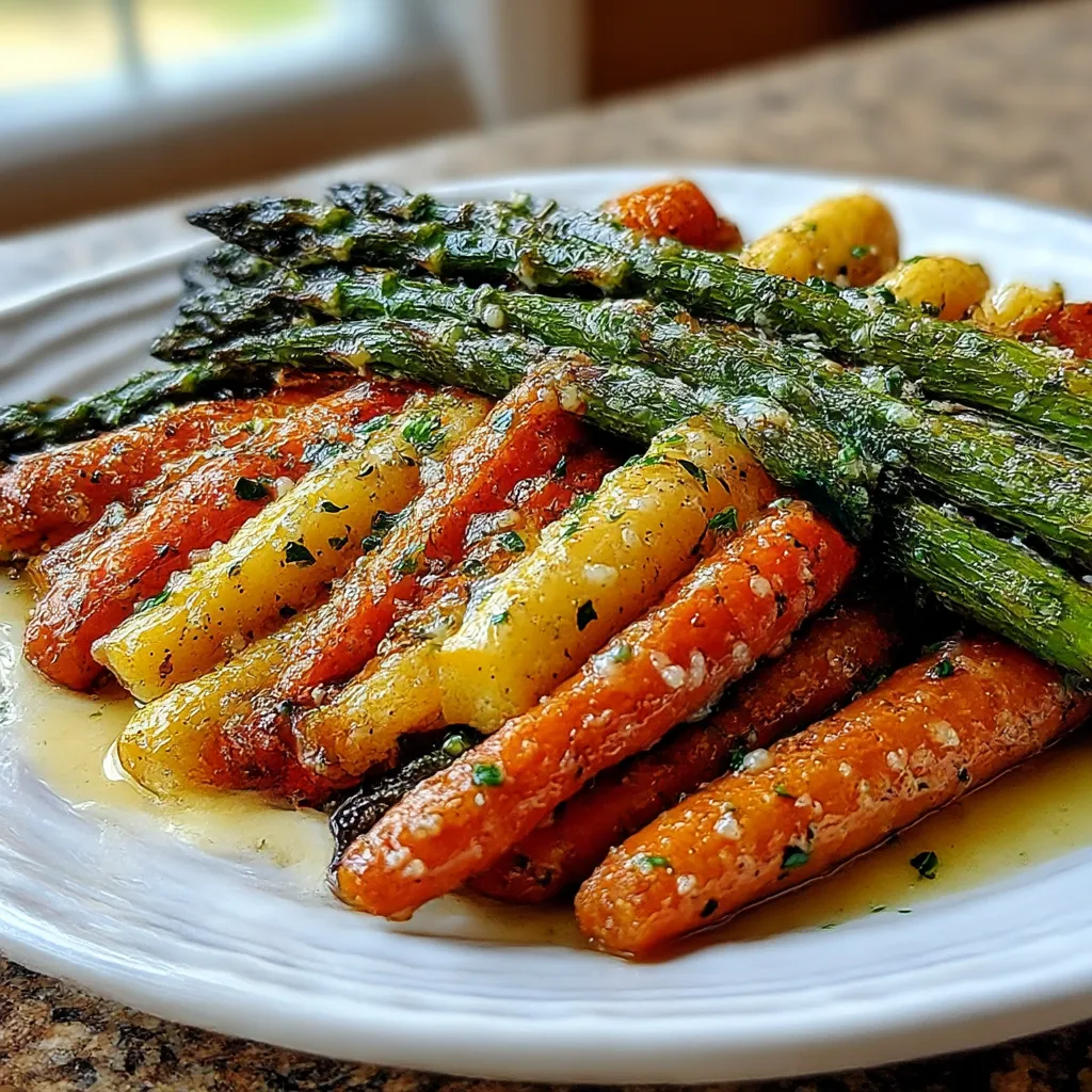 Roasted Asparagus and Carrots
