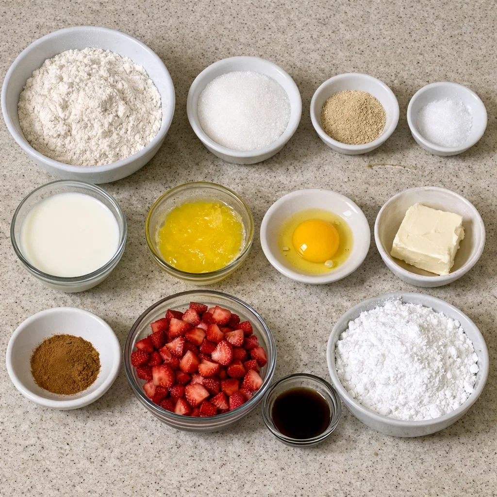 Soft and Fluffy Strawberry Cinnamon Rolls