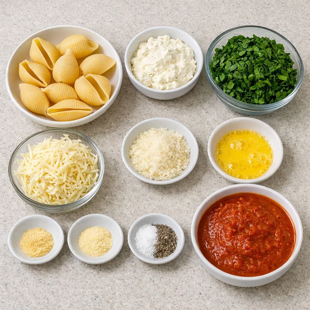 Spinach and Ricotta Stuffed Shells