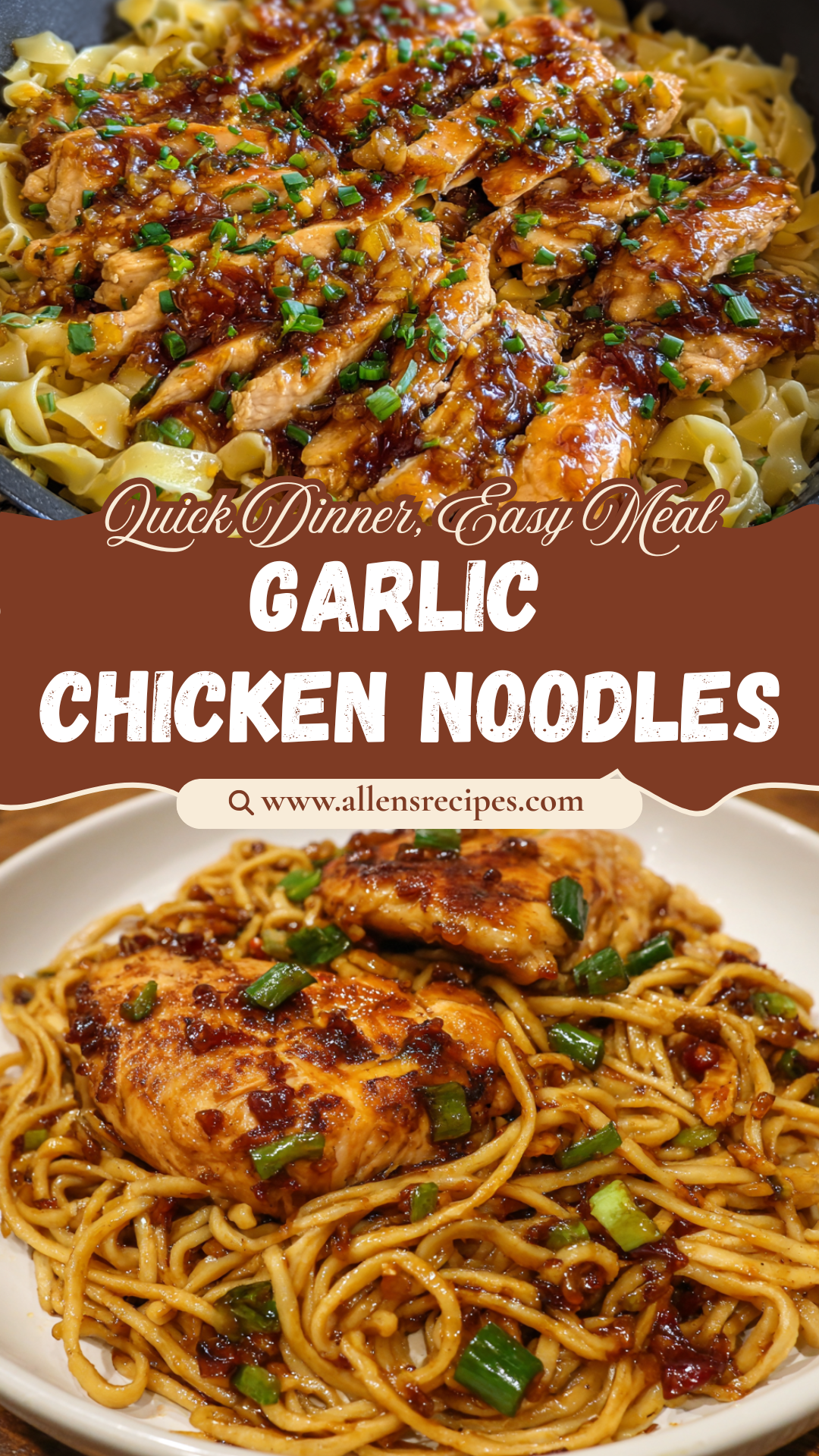 Sticky Garlic Chicken Noodles