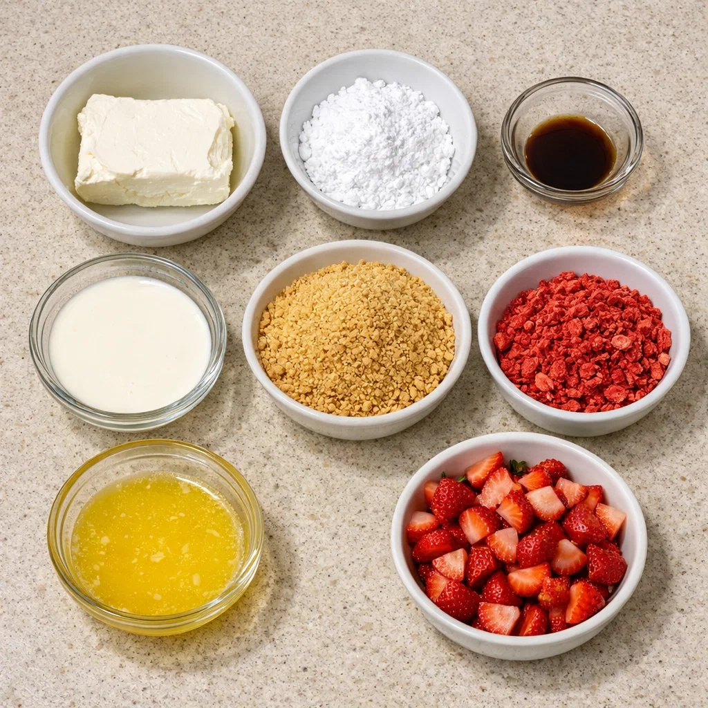 Strawberry Cheesecake Crunch Bites