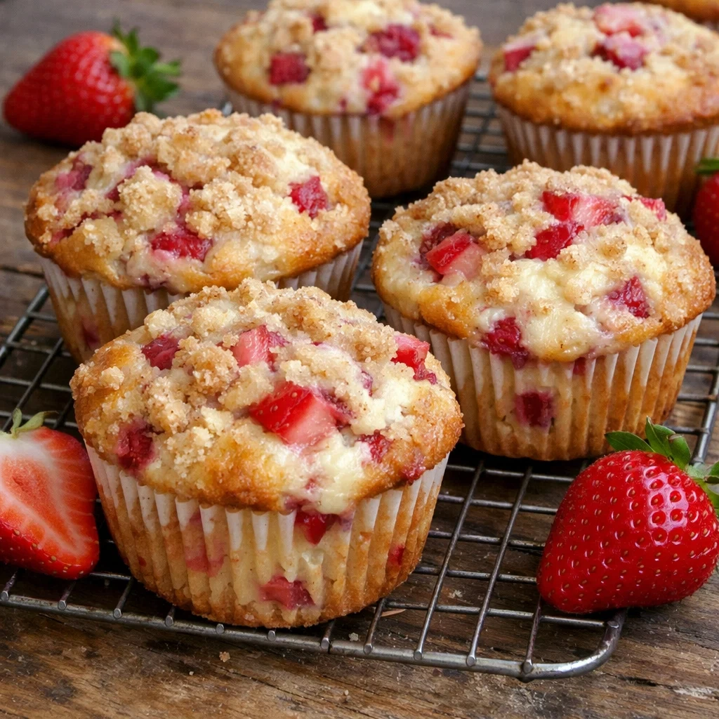 Strawberry Cream Cheese Muffins