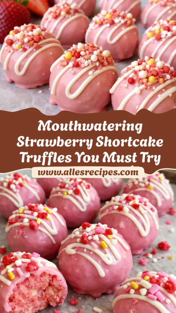 Strawberry Shortcake Truffles