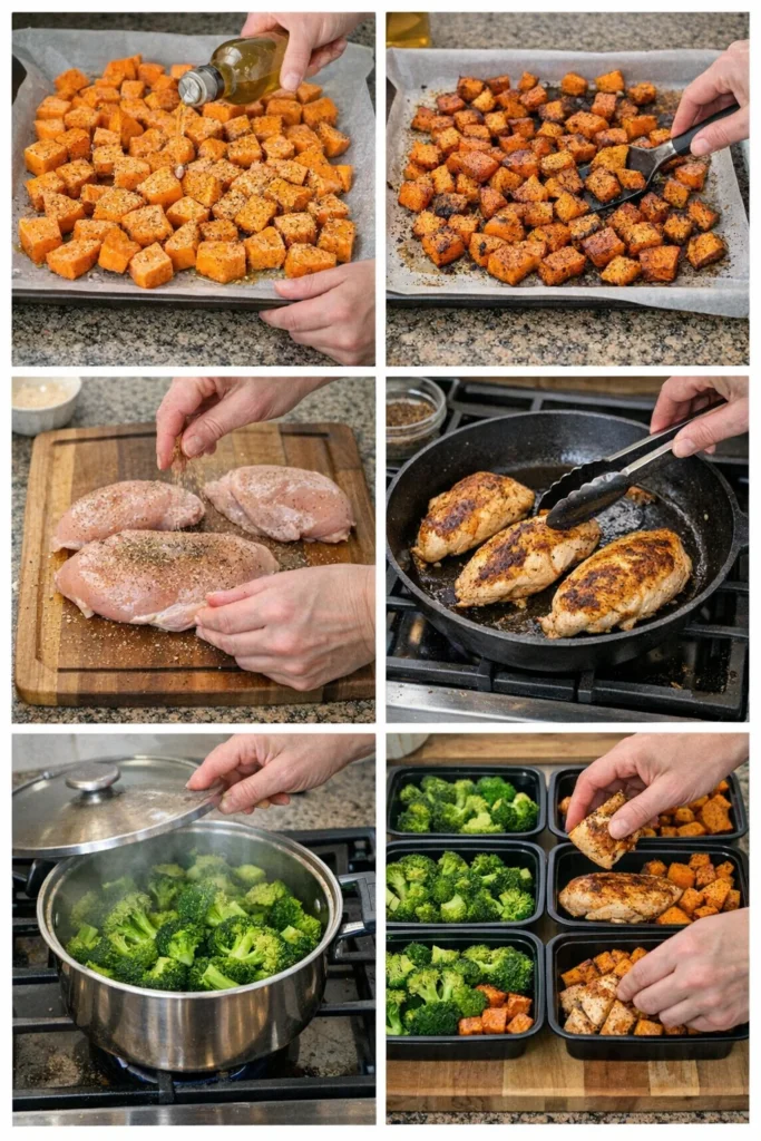 chicken and sweet potato meal prep