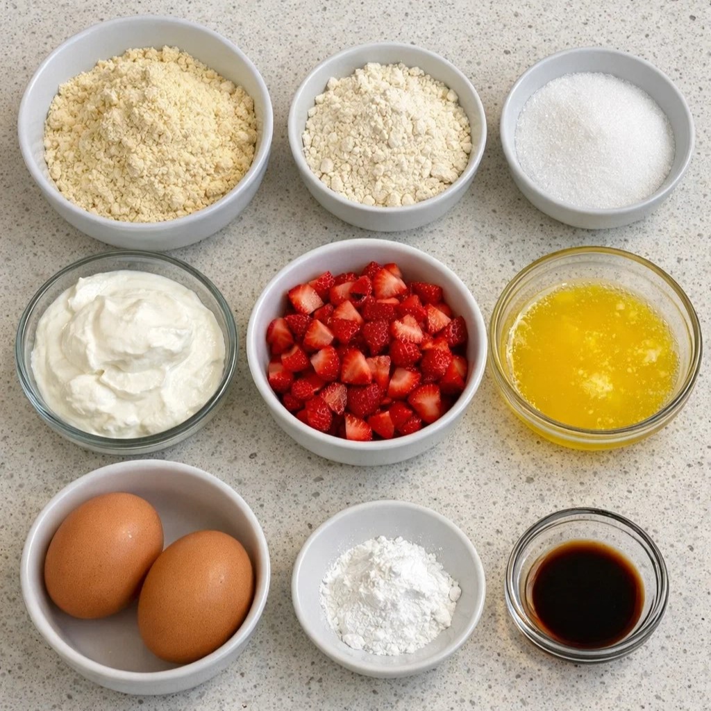 Strawberry Protein Muffins