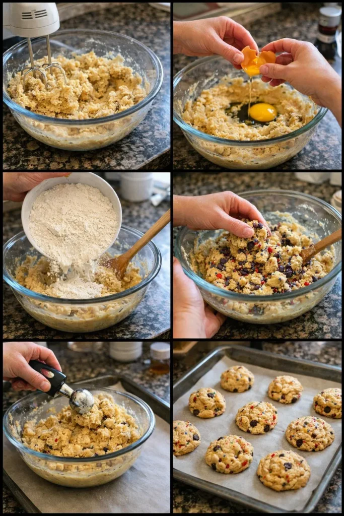 4th of July Monster Cookies