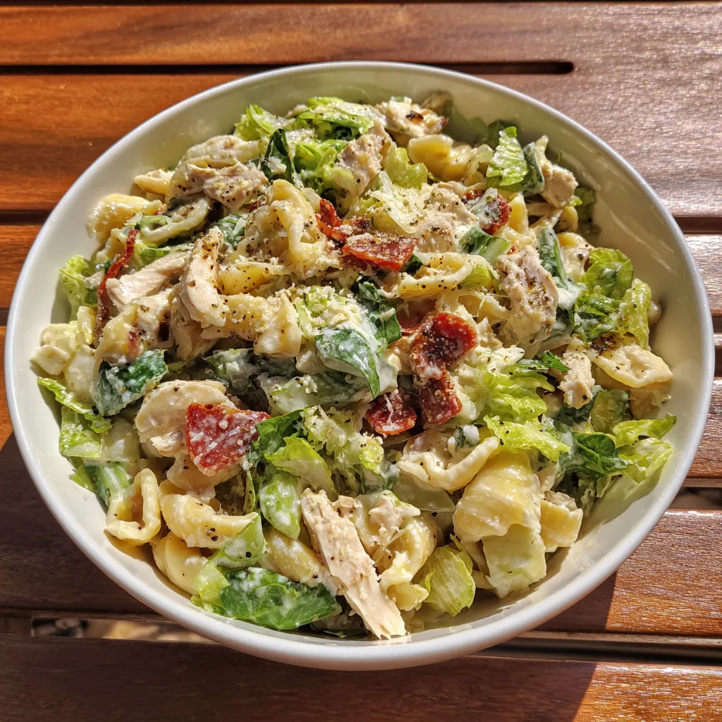 Chicken Caesar Pasta Salad