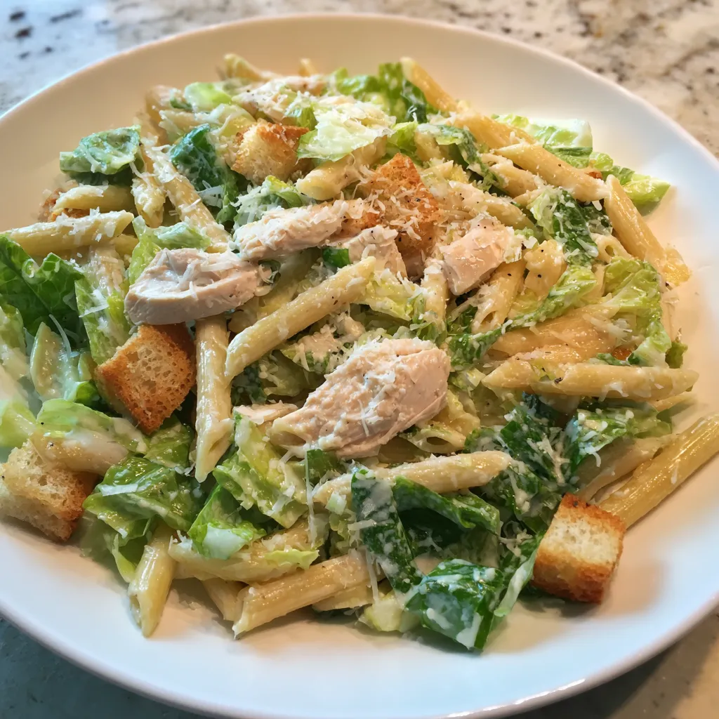 Chicken Caesar Pasta Salad