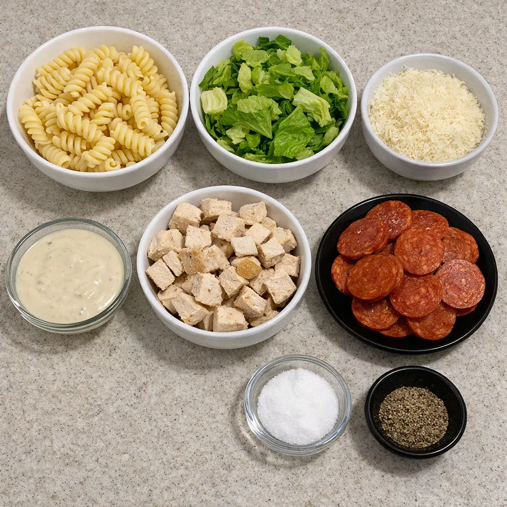 Chicken Caesar Pasta Salad