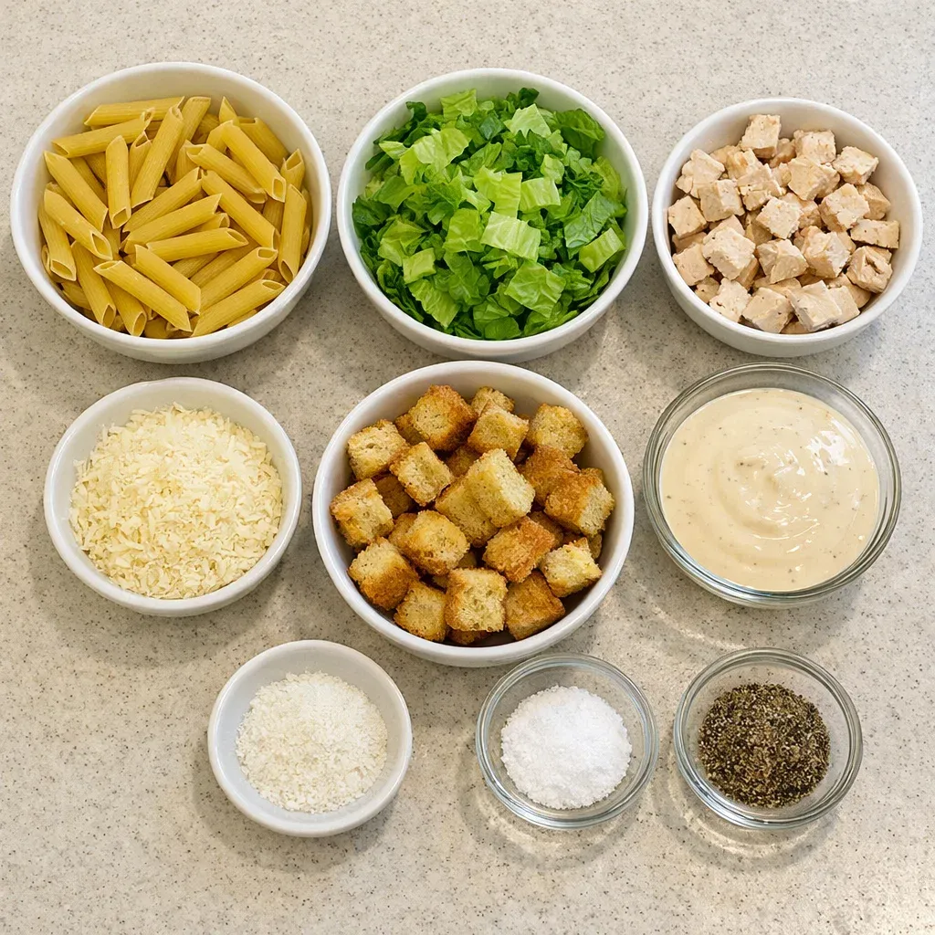 Chicken Caesar Pasta Salad