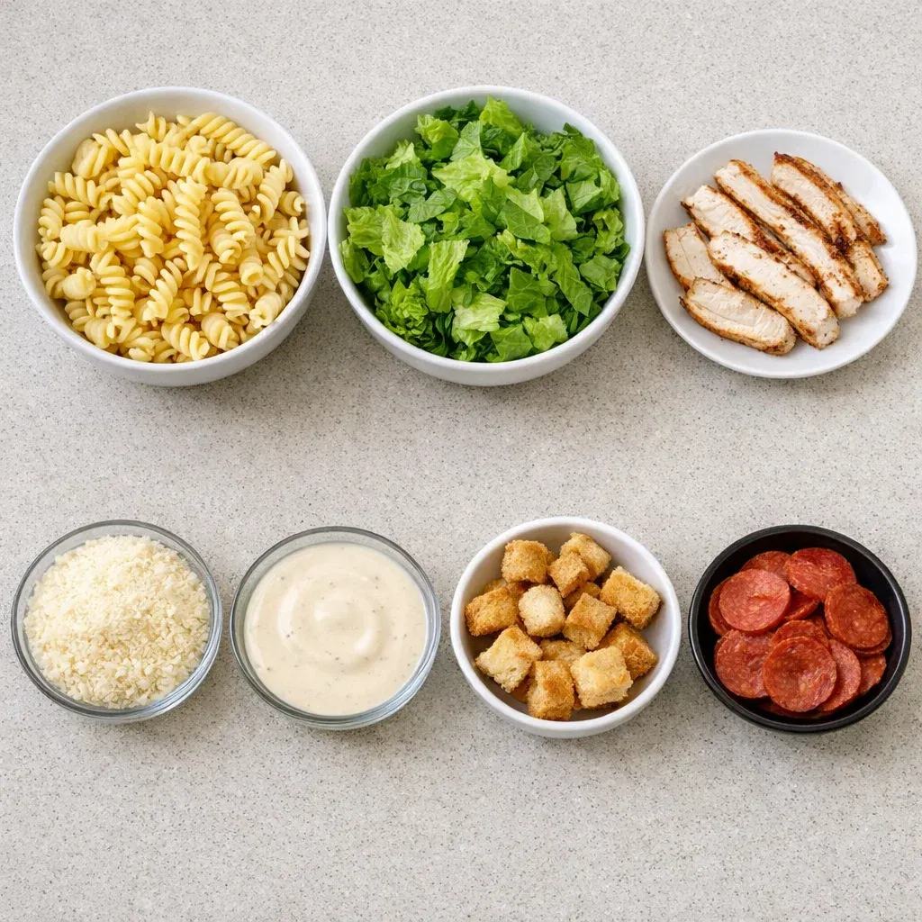 Chicken Caesar Pasta Salad