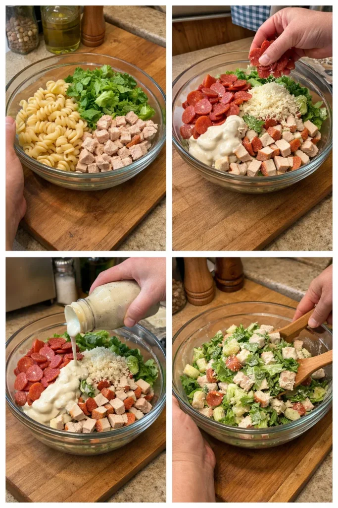 Chicken Caesar Pasta Salad
