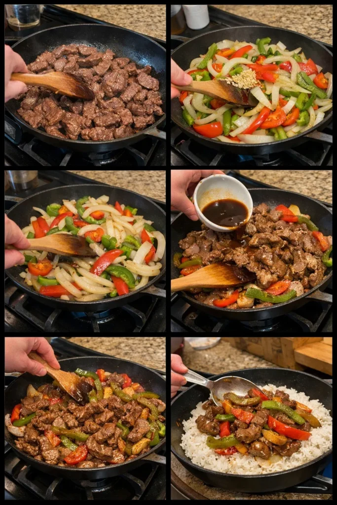 Chinese Pepper Steak with Onions