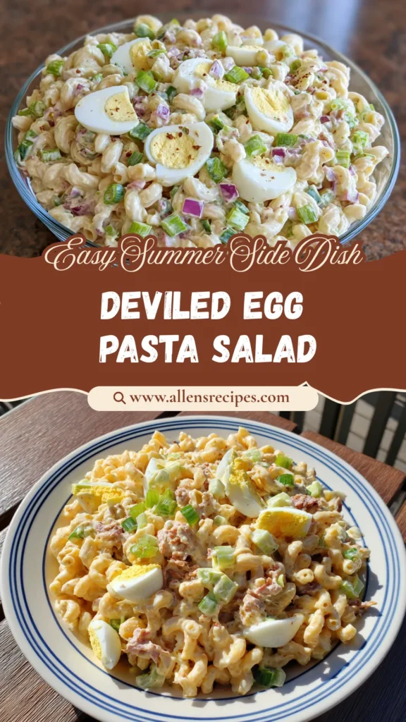 Creamy Deviled Egg Pasta Salad