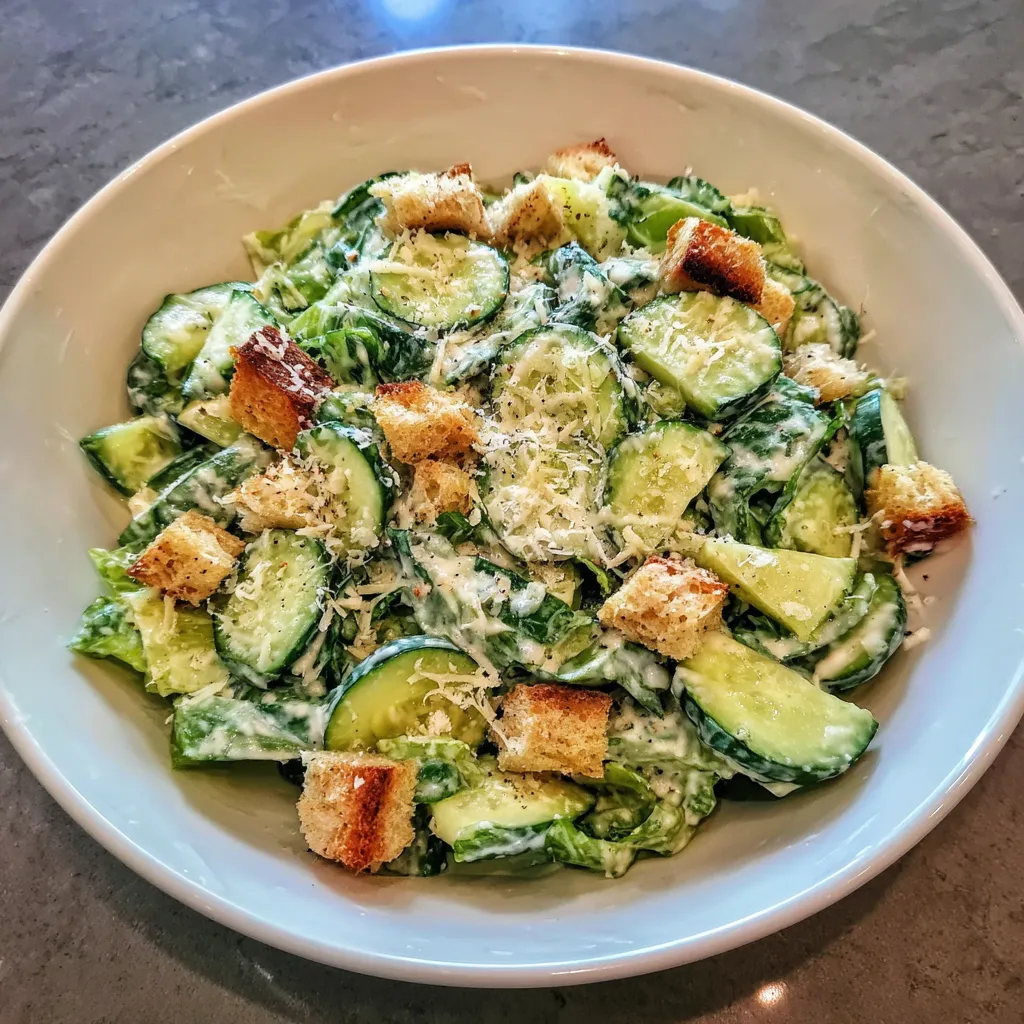 Cucumber Caesar Salad
