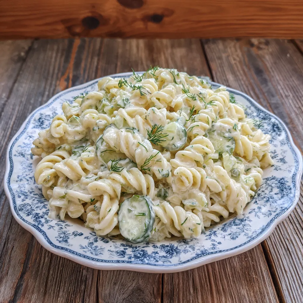 Dill Pickle Pasta Salad