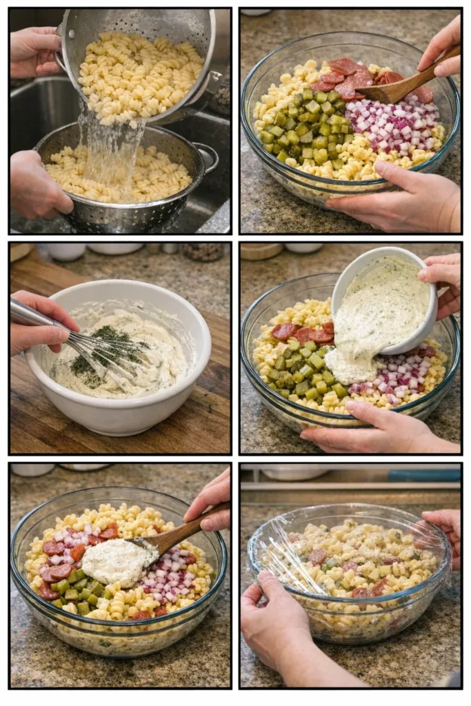 Dill Pickle Pasta Salad